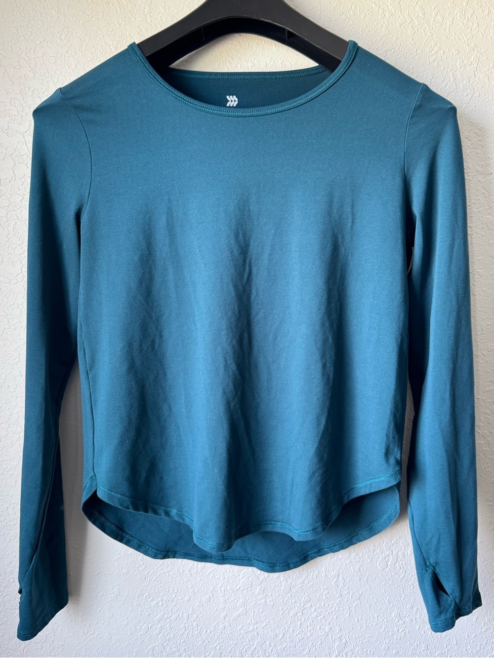 Women's Teal Long-Sleeve Top